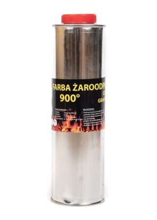 Farba żaroodporna 1L - czarna Barpimo Coatings S.A