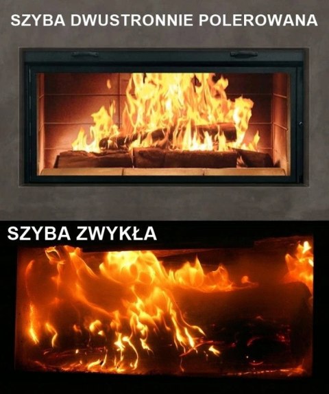Szyba do kominka, pieca żaroodporna na wymiar TopStoc