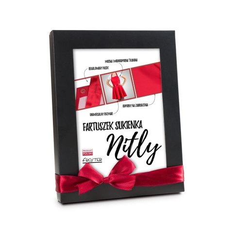 Nitly Red Fartuszek Sukienka dla niej WALENTYNKI
