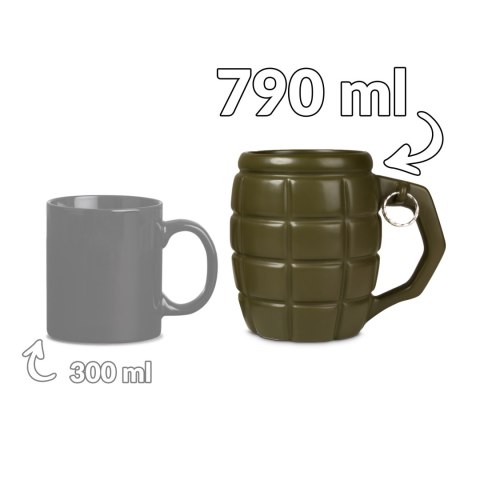 Gigantyczny Kubek Granat Zielony dla chłopaka męża
