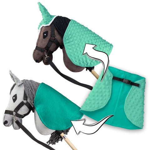Derka i nauszniki Skippi dla Hobby Horse - miętowy - uniwersalny rozmiar