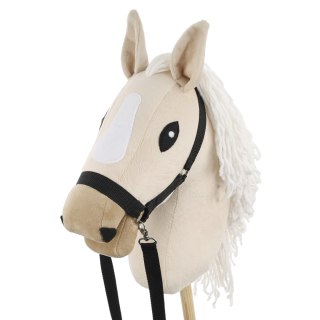 Konik na kiju z kantarem - Hobby Horse Skippi - Almond - A3 - prezent