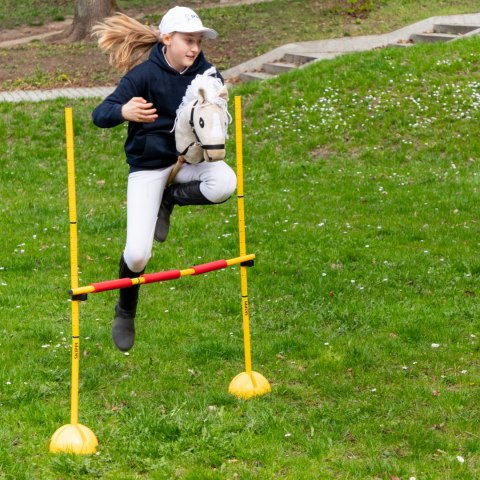Konik na kiju z kantarem - Hobby Horse Skippi - Almond - A3 - prezent