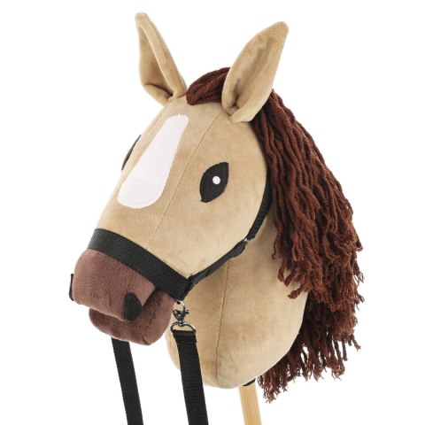 Konik na kiju z kantarem - Hobby Horse Skippi - Karmel - A3 - prezent