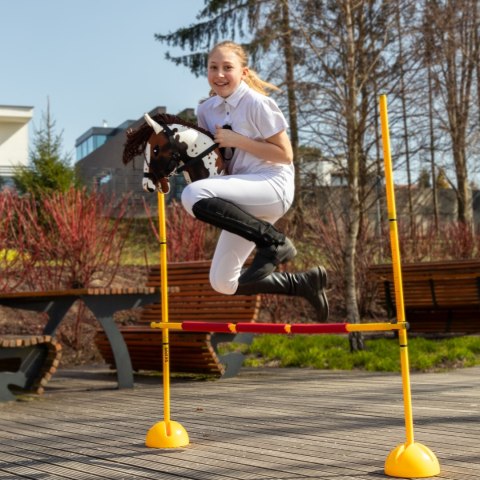 Zestaw Skippi - Hobby Horse Gniado - srokaty i przeszkoda do skakania 135 cm