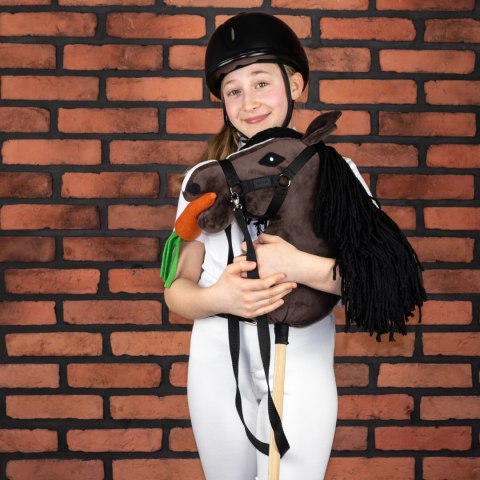 Zestaw Skippi - Hobby Horse Gniady - Derka i nauszniki - wrzos i śliwka