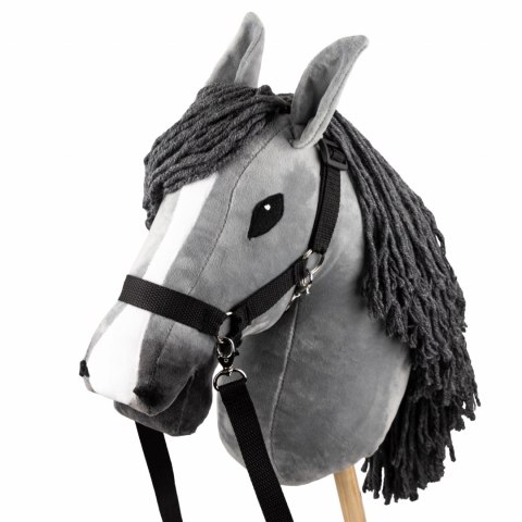 Zestaw Skippi - Hobby Horse Szary - Derka fuksja i granat - Kantar lawenda