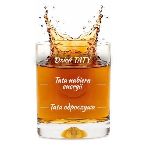 Etui na whisky ze szklankami dla Taty - prezent na Dzień Ojca - na urodziny
