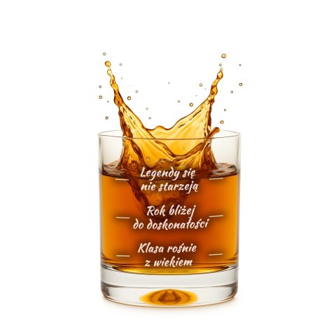 Urodzinowa szklanka do whisky - prezent na osiemnastkę